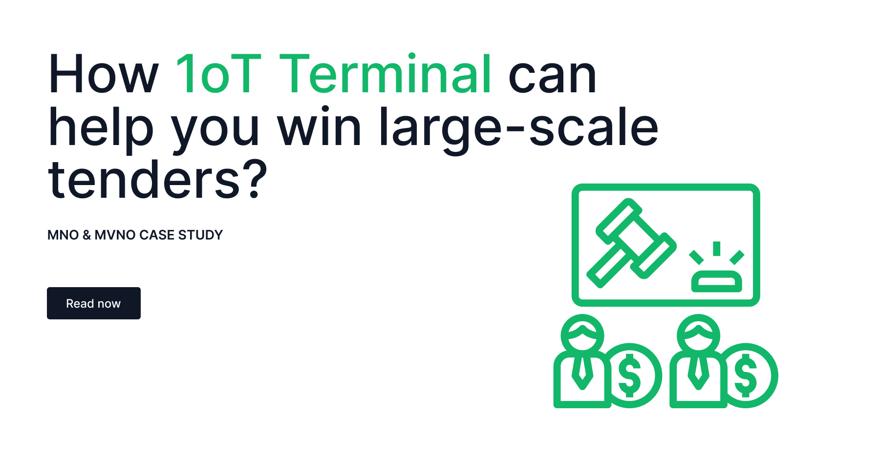 Article cover image for How 1oT Terminal can help you win large-scale tenders?