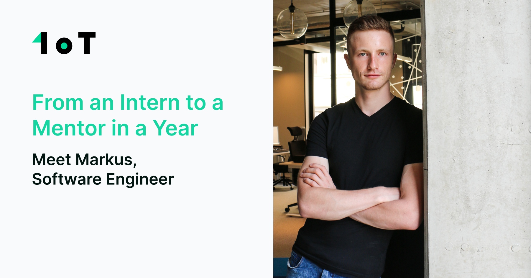 Article cover image for From an Intern to a Mentor in a Year - Meet Markus, Software Engineer